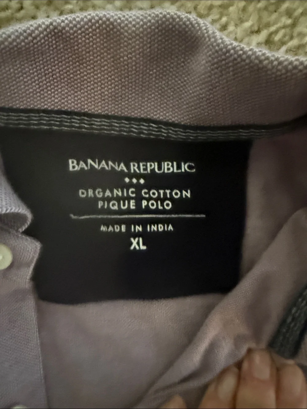 Banana Republic Men's Mauve Polo Shirt